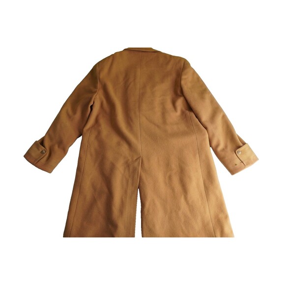 Vtg Camel Overcoat 100% Pure Cashmere Men's L Loomed/Tailored New England Manner - Picture 10 of 12